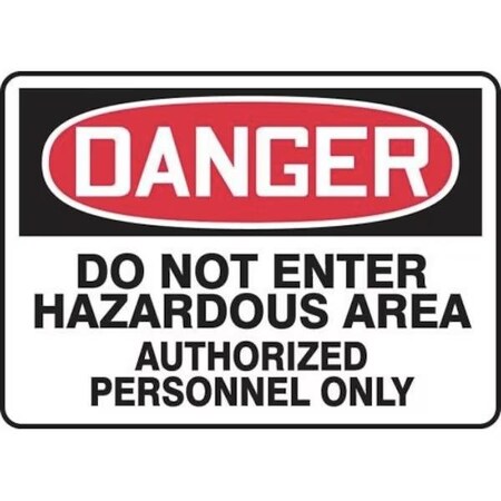 Accuform OSHA DANGER SAFETY SIGN DO NOT MCHG027XP MCHG027XP